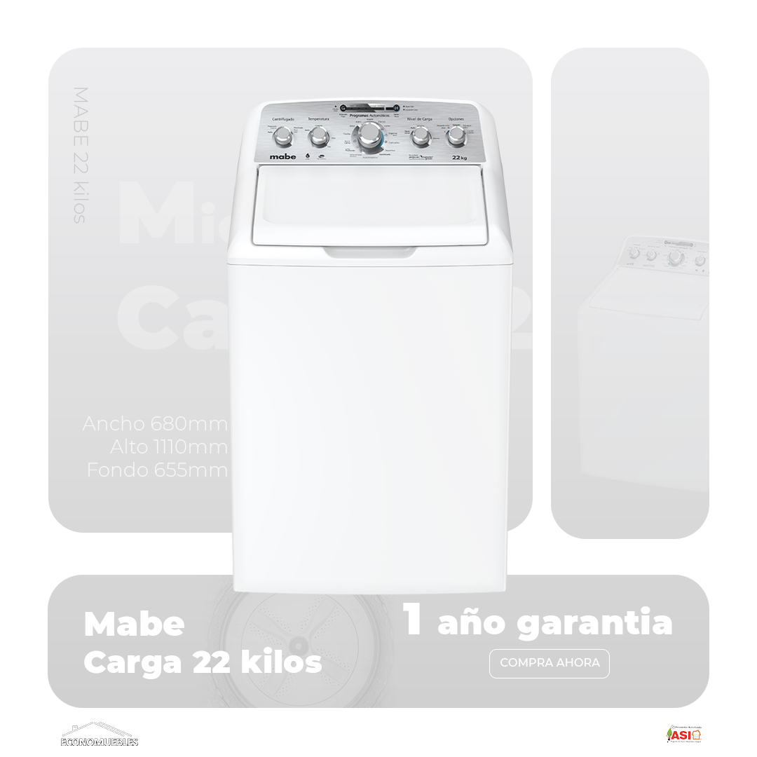 Lavadora Mabe 22 kg - imagen 2