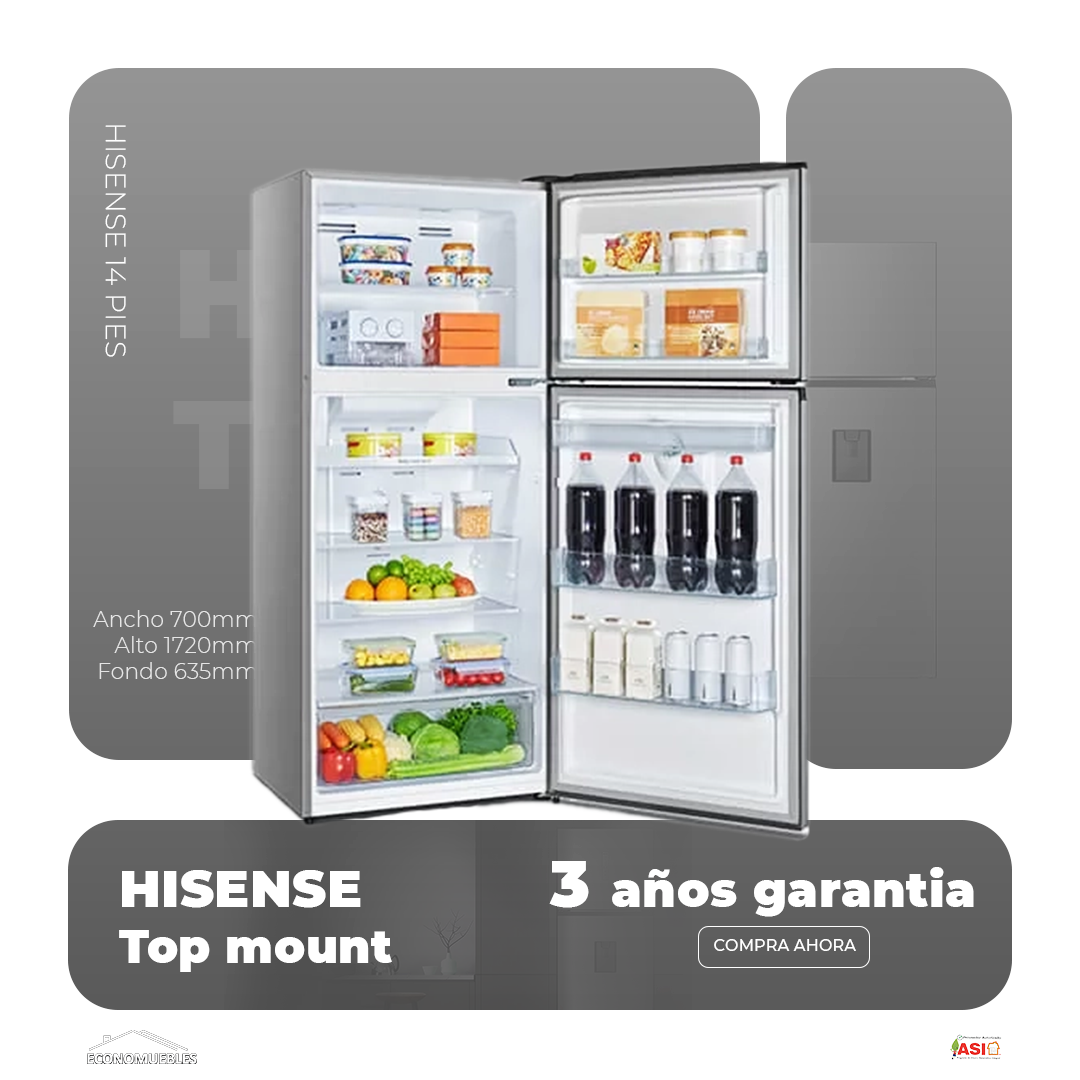 Refrigerador Hisense 14 pies - imagen 2
