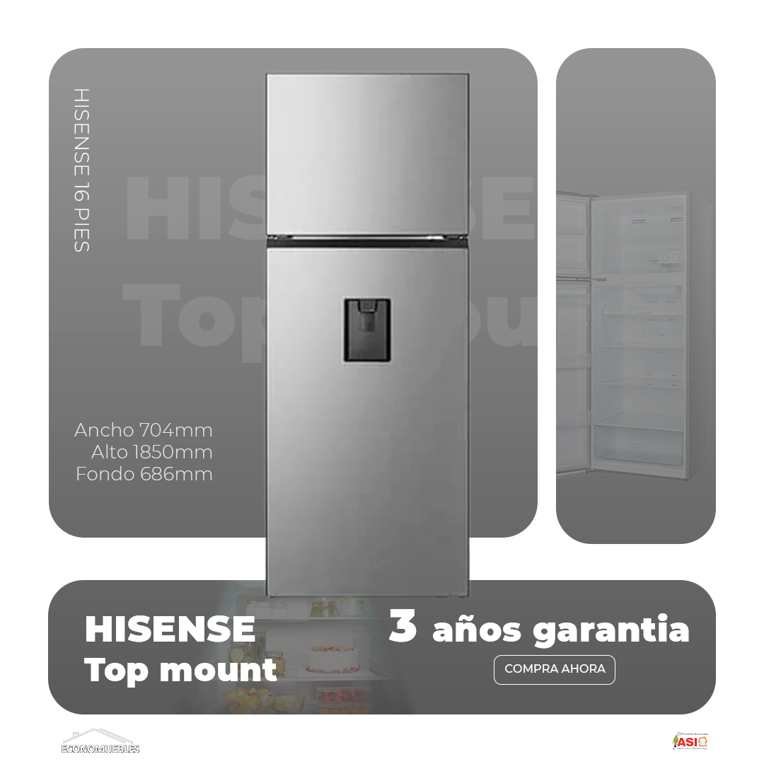 Refrigerador Hisense 16 pies - imagen 2